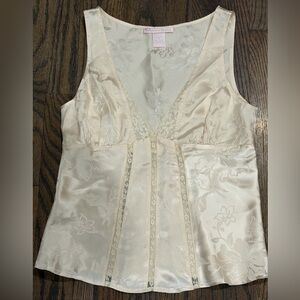 Rebecca Taylor Cream Floral Lace Chemise
